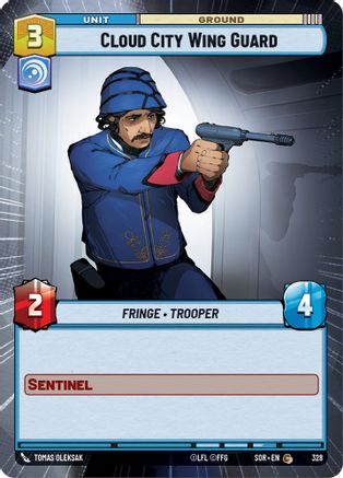Cloud City Wing Guard (Hyperspace) (SPARK OF REBELLION) Foil - Premium Star Wars: Unlimited Single from Spark of Rebellion - Just $0.14! Shop now at Game Crave Tournament Store