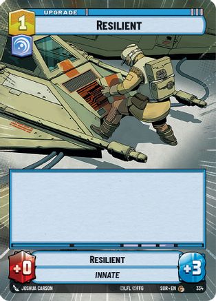 Resilient (Hyperspace) (SPARK OF REBELLION) - Premium Star Wars: Unlimited Single from Spark of Rebellion - Just $0.08! Shop now at Game Crave Tournament Store