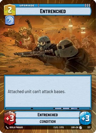 Entrenched (Hyperspace) (SPARK OF REBELLION) - Premium Star Wars: Unlimited Single from Spark of Rebellion - Just $0.36! Shop now at Game Crave Tournament Store