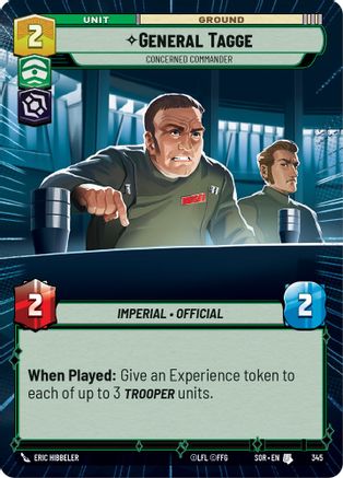 General Tagge - Concerned Commander (Hyperspace) (SPARK OF REBELLION) - Premium Star Wars: Unlimited Single from Spark of Rebellion - Just $0.20! Shop now at Game Crave Tournament Store