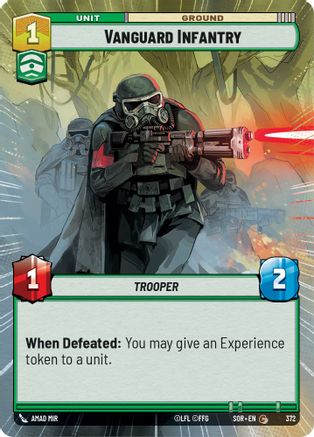 Vanguard Infantry (Hyperspace) (SPARK OF REBELLION) Foil - Premium Star Wars: Unlimited Single from Spark of Rebellion - Just $0.11! Shop now at Game Crave Tournament Store