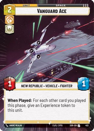 Vanguard Ace (Hyperspace) (SPARK OF REBELLION) - Premium Star Wars: Unlimited Single from Spark of Rebellion - Just $0.11! Shop now at Game Crave Tournament Store
