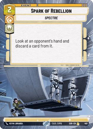 Spark of Rebellion (Hyperspace) (SPARK OF REBELLION) Foil - Premium Star Wars: Unlimited Single from Spark of Rebellion - Just $4.59! Shop now at Game Crave Tournament Store