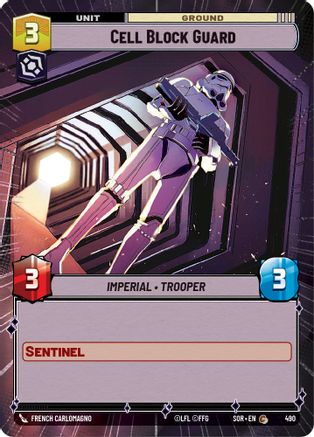 Cell Block Guard (Hyperspace) (SPARK OF REBELLION) - Premium Star Wars: Unlimited Single from Spark of Rebellion - Just $0.10! Shop now at Game Crave Tournament Store