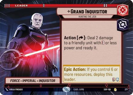 Grand Inquisitor - Hunting the Jedi (Hyperspace) (SPARK OF REBELLION) - Premium Star Wars: Unlimited Single from Spark of Rebellion - Just $0.15! Shop now at Game Crave Tournament Store