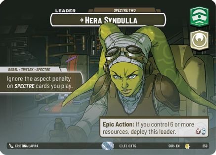 Hera Syndulla - Spectre Two (Showcase) (SPARK OF REBELLION) Foil - Premium Star Wars: Unlimited Single from Spark of Rebellion - Just $44.34! Shop now at Game Crave Tournament Store