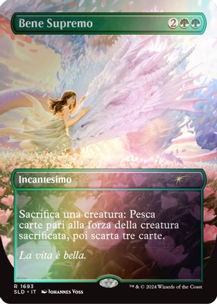 Greater Good (Italian) - "Bene Supremo" (Rainbow Foil) (SLD-1693) - Secret Lair Drop Series Foil - Premium MTG Single from Wizards of the Coast - Just $1.31! Shop now at Game Crave Tournament Store