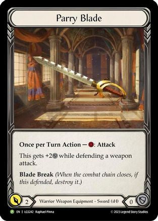 Parry Blade - LGS242 (LGS242) - Flesh and Blood: Promo Cards Rainbow Foil