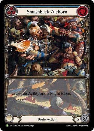 Smashback Alehorn - LGS245 (LGS245) - Flesh and Blood: Promo Cards Rainbow Foil
