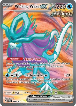 Walking Wake ex 189 - SV05 Temporal Forces Holofoil - Premium Pokemon Single from Nintendo - Just $1.67! Shop now at Game Crave Tournament Store