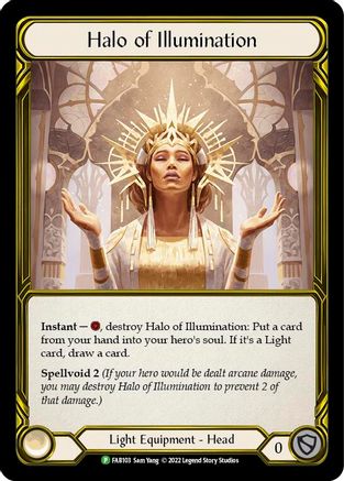Halo of Illumination - FAB103 (Golden) (FAB103) - Flesh and Blood: Promo Cards