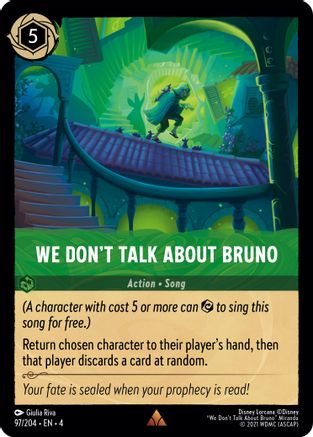 We Don't Talk About Bruno (97/204) - Ursulas Return - Premium Lorcana Single from Ursula's Return - Just $1.21! Shop now at Game Crave Tournament Store