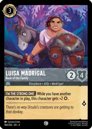 Luisa Madrigal - Rock of the Family (184/204) - Ursulas Return Cold Foil - Premium Lorcana Single from Ursula's Return - Just $0.25! Shop now at Game Crave Tournament Store