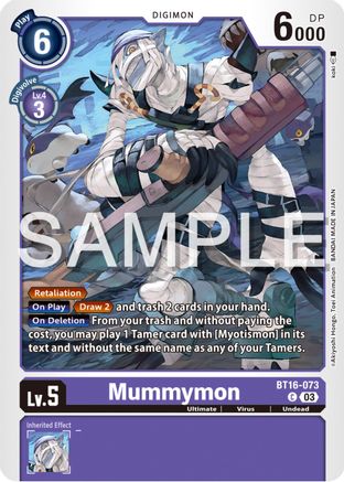Mummymon (BT16-073) - Beginning Observer - Premium Digimon Single from Bandai - Just $0.25! Shop now at Game Crave Tournament Store
