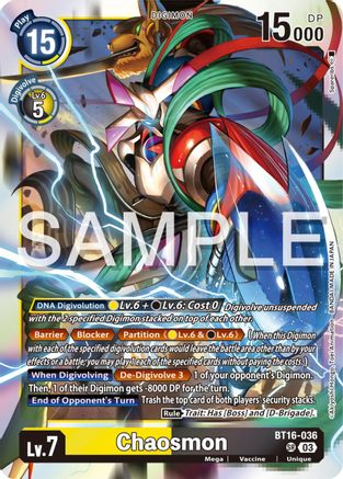 Chaosmon (BT16-036) - Beginning Observer Foil - Premium Digimon Single from Bandai - Just $3.02! Shop now at Game Crave Tournament Store