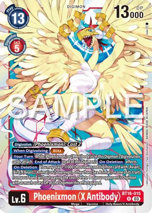 Phoenixmon (X Antibody) (BT16-015) - Beginning Observer Foil - Premium Digimon Single from Bandai - Just $0.25! Shop now at Game Crave Tournament Store