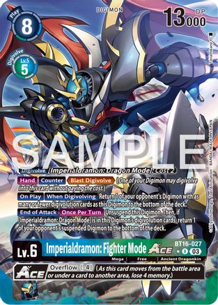 Imperialdramon: Fighter Mode ACE (Alternate Art) (BT16-027) - Beginning Observer Foil - Premium Digimon Single from Bandai - Just $19.04! Shop now at Game Crave Tournament Store