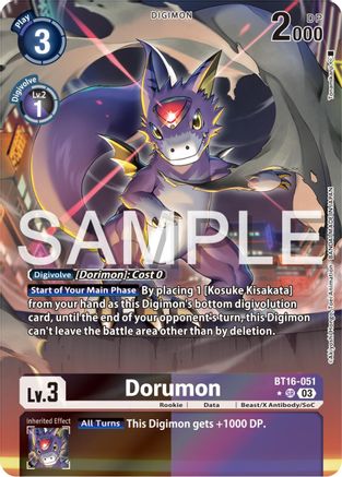 Dorumon (Alternate Art) (BT16-051) - Beginning Observer Foil - Premium Digimon Single from Bandai - Just $30.43! Shop now at Game Crave Tournament Store