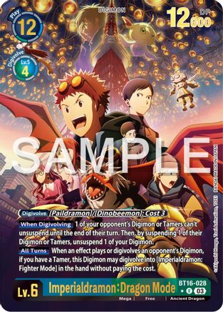 Imperialdramon: Dragon Mode (Alternate Art) (BT16-028) - Beginning Observer Foil - Premium Digimon Single from Bandai - Just $138.03! Shop now at Game Crave Tournament Store