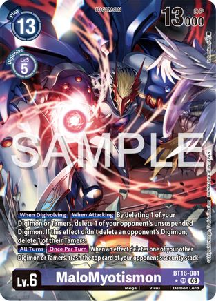 MaloMyotismon (Alternate Art) (BT16-081) - Beginning Observer Foil - Premium Digimon Single from Bandai - Just $7! Shop now at Game Crave Tournament Store