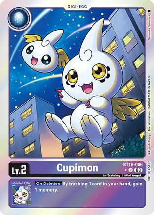 Cupimon (Box Promotion Pack: Beginning Observer) (BT16-006) - Beginning Observer Foil - Premium Digimon Single from Bandai - Just $4.46! Shop now at Game Crave Tournament Store