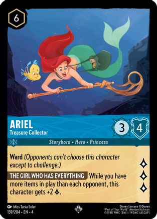 Ariel - Treasure Collector (139/204) - Ursulas Return - Premium Lorcana Single from Ursula's Return - Just $0.30! Shop now at Game Crave Tournament Store