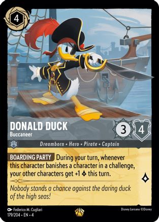 Donald Duck - Buccaneer (179/204) - Ursulas Return - Premium Lorcana Single from Ursula's Return - Just $1.20! Shop now at Game Crave Tournament Store