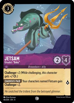 Jetsam - Ursula's "Baby" (46/204) - Ursulas Return - Premium Lorcana Single from Ursula's Return - Just $0.25! Shop now at Game Crave Tournament Store