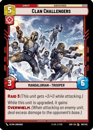 Clan Challengers (169/262) - Shadows of the Galaxy Foil - Premium Star Wars: Unlimited Single from Shadows of the Galaxy - Just $0.08! Shop now at Game Crave Tournament Store