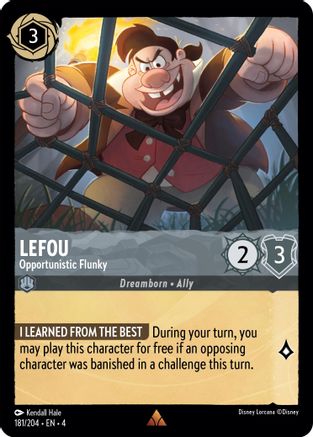 LeFou - Opportunistic Flunky (181/204) - Ursulas Return Cold Foil - Premium Lorcana Single from Ursula's Return - Just $0.43! Shop now at Game Crave Tournament Store
