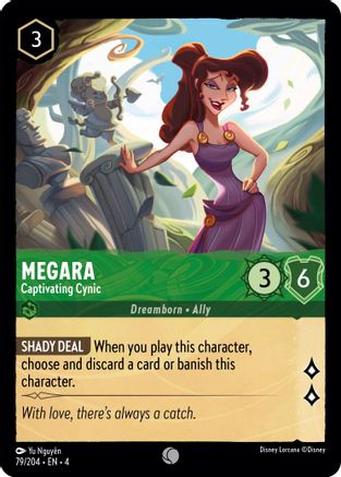 Megara - Captivating Cynic (79/204) - Ursulas Return Cold Foil - Premium Lorcana Single from Ursula's Return - Just $0.25! Shop now at Game Crave Tournament Store