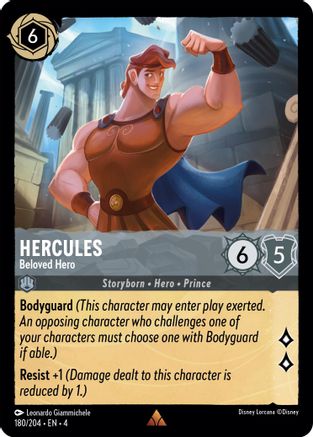 Hercules - Beloved Hero (180/204) - Ursulas Return Cold Foil - Premium Lorcana Single from Ursula's Return - Just $0.28! Shop now at Game Crave Tournament Store