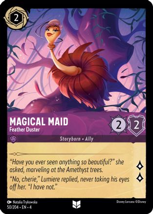 Magical Maid - Feather Duster (50/204) - Ursulas Return - Premium Lorcana Single from Ursula's Return - Just $0.25! Shop now at Game Crave Tournament Store