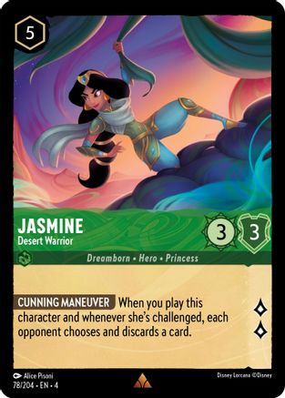 Jasmine - Desert Warrior (78/204) - Ursulas Return Cold Foil - Premium Lorcana Single from Ursula's Return - Just $0.43! Shop now at Game Crave Tournament Store