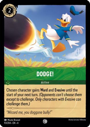 Dodge! (93/204) - Ursulas Return Cold Foil - Premium Lorcana Single from Ursula's Return - Just $0.25! Shop now at Game Crave Tournament Store
