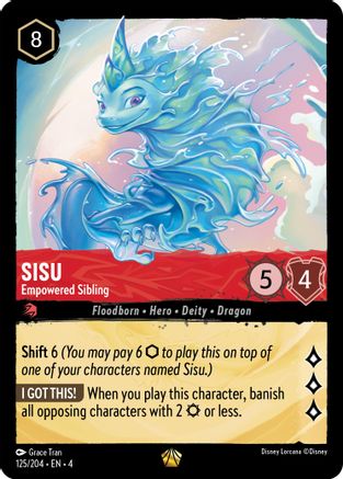 Sisu - Empowered Sibling (125/204) - Ursulas Return Cold Foil - Premium Lorcana Single from Ursula's Return - Just $24.06! Shop now at Game Crave Tournament Store