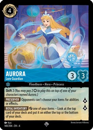 Aurora - Lore Guardian (140/204) - Ursulas Return Cold Foil - Premium Lorcana Single from Ursula's Return - Just $1.27! Shop now at Game Crave Tournament Store