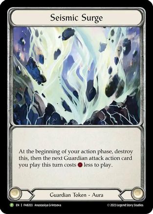 Seismic Surge - FAB203 (FAB203) - Flesh and Blood: Promo Cards Cold Foil
