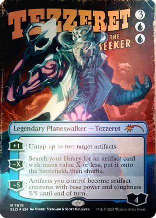 Tezzeret the Seeker (1619) (Rainbow Foil) (SLD-1619) - Secret Lair Drop Series Foil - Premium MTG Single from Wizards of the Coast - Just $4.52! Shop now at Game Crave Tournament Store