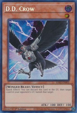 D.D. Crow (Secret Rare) (RA02-EN002) - 25th Anniversary Rarity Collection II 1st Edition - Premium Yugioh Single from Konami - Just $1.09! Shop now at Game Crave Tournament Store