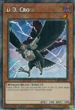 D.D. Crow (Platinum Secret Rare) (RA02-EN002) - 25th Anniversary Rarity Collection II 1st Edition - Premium Yugioh Single from Konami - Just $3.78! Shop now at Game Crave Tournament Store