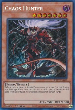 Chaos Hunter (Secret Rare) (RA02-EN007) - 25th Anniversary Rarity Collection II 1st Edition - Premium Yugioh Single from Konami - Just $1.46! Shop now at Game Crave Tournament Store