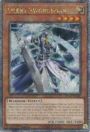 Silent Swordsman (Quarter Century Secret Rare) (RA02-EN011) - 25th Anniversary Rarity Collection II 1st Edition - Premium Yugioh Single from Konami - Just $0.91! Shop now at Game Crave Tournament Store