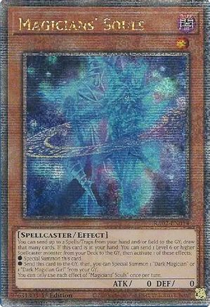 Magicians' Souls (Quarter Century Secret Rare) (RA02-EN014) - 25th Anniversary Rarity Collection II 1st Edition - Premium Yugioh Single from Konami - Just $23.60! Shop now at Game Crave Tournament Store