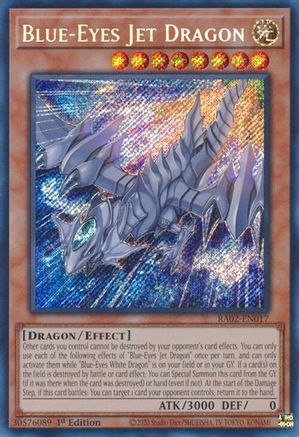 Blue-Eyes Jet Dragon (Secret Rare) (RA02-EN017) - 25th Anniversary Rarity Collection II 1st Edition - Premium Yugioh Single from Konami - Just $0.35! Shop now at Game Crave Tournament Store