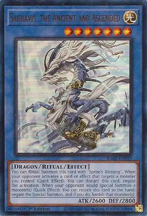 Sauravis, the Ancient and Ascended (UR) (RA02-EN019) - 25th Anniversary Rarity Collection II 1st Edition - Premium Yugioh Single from Konami - Just $0.25! Shop now at Game Crave Tournament Store