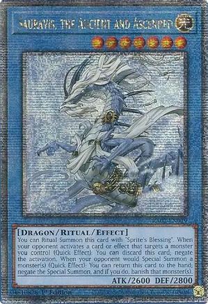Sauravis, the Ancient and Ascended (Quarter Century Secret Rare) (RA02-EN019) - 25th Anniversary Rarity Collection II 1st Edition - Premium Yugioh Single from Konami - Just $3.87! Shop now at Game Crave Tournament Store