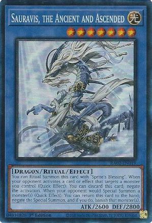 Sauravis, the Ancient and Ascended (PCR) (RA02-EN019) - 25th Anniversary Rarity Collection II 1st Edition - Premium Yugioh Single from Konami - Just $0.30! Shop now at Game Crave Tournament Store