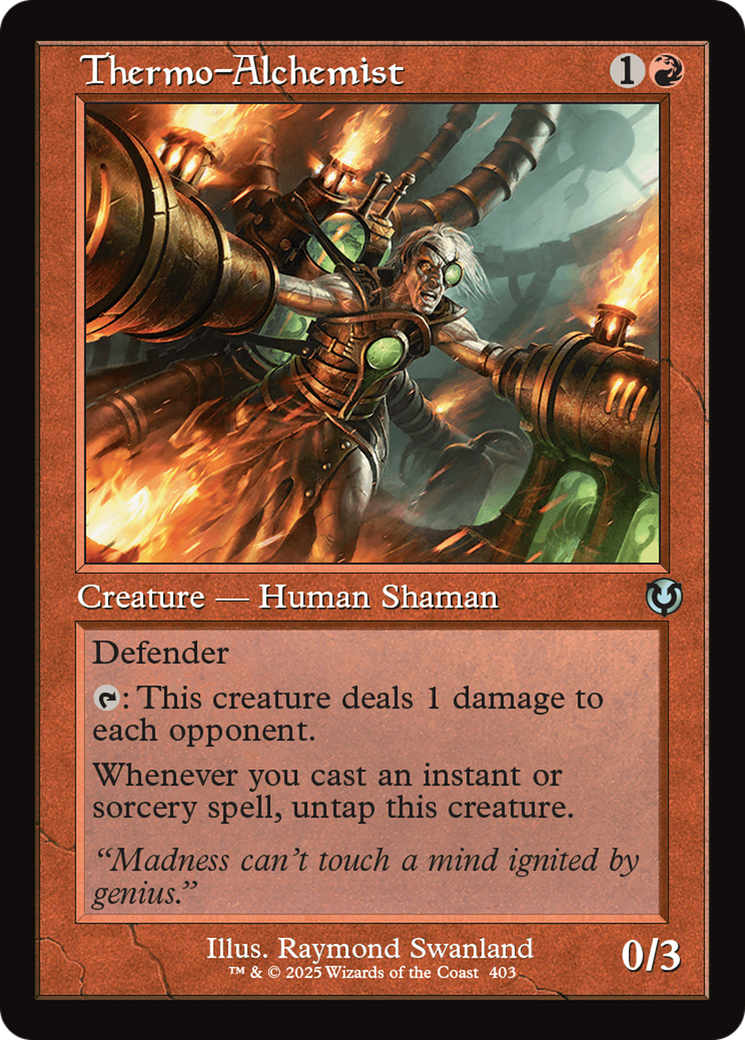 Thermo-Alchemist (Retro Frame) (-403) - Innistrad Remastered Foil - Premium MTG Single from Wizards of the Coast - Just $1.10! Shop now at Game Crave Tournament Store