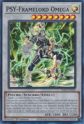 PSY-Framelord Omega (RA02-EN028) - 25th Anniversary Rarity Collection II 1st Edition - Premium Yugioh Single from Konami - Just $0.25! Shop now at Game Crave Tournament Store